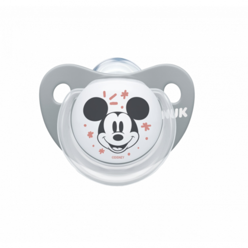 NUK Trendline Disney Mickey Mouse Πιπίλα Σιλικόνης 0-6 μηνών (10.730.325) 1 τεμάχιο